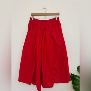 Elegant Red Women's Skirt
